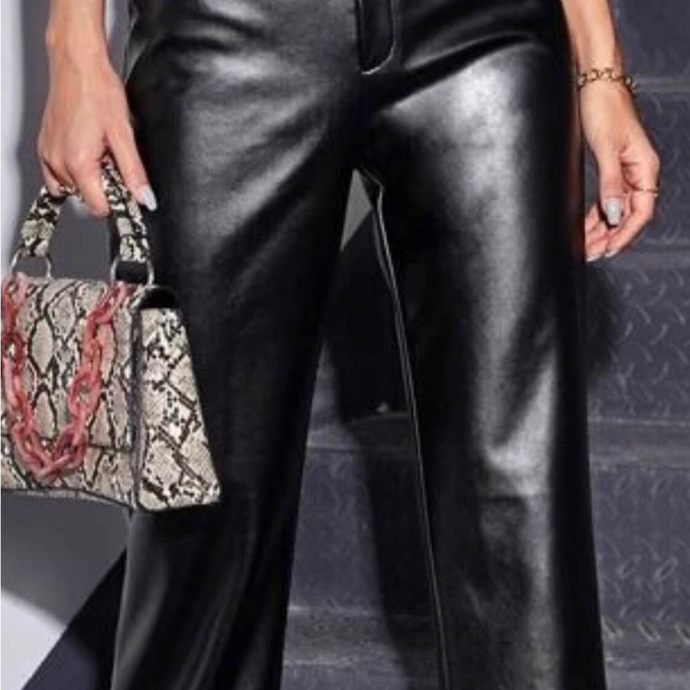 SHEIN NWOT “pleather” pants Size 6